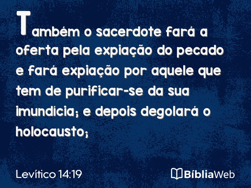 Levítico 14:19 em imagem para compartilhar