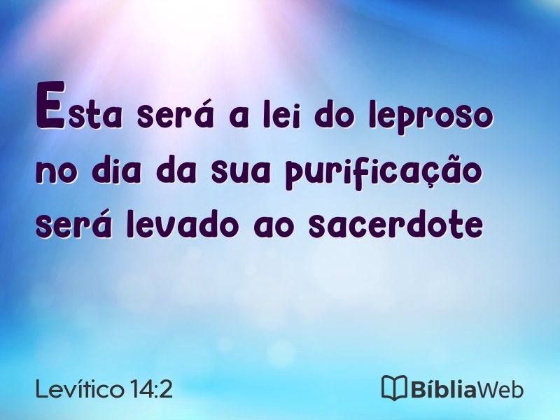 Levítico 14:2 em imagem para compartilhar