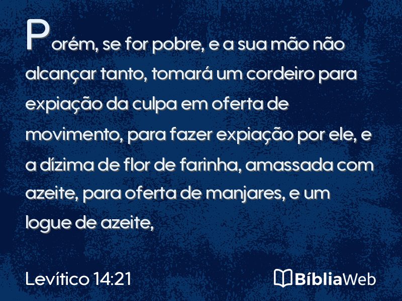 Levítico 14:21 em imagem para compartilhar