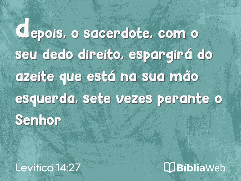 Levítico 14:27 em imagem para compartilhar