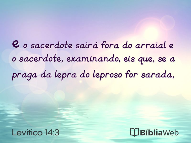 Levítico 14:3 em imagem para compartilhar