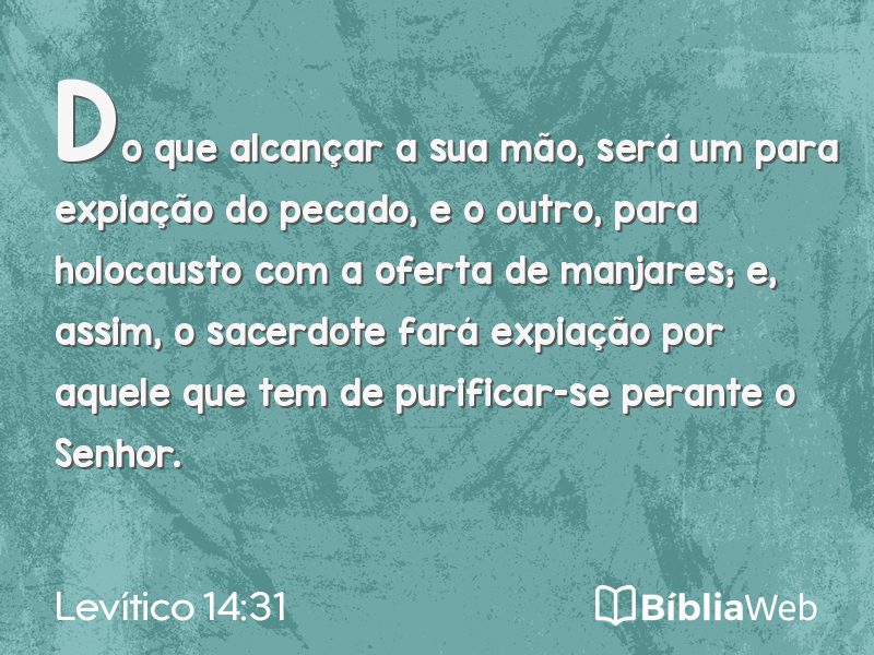 Levítico 14:31 em imagem para compartilhar