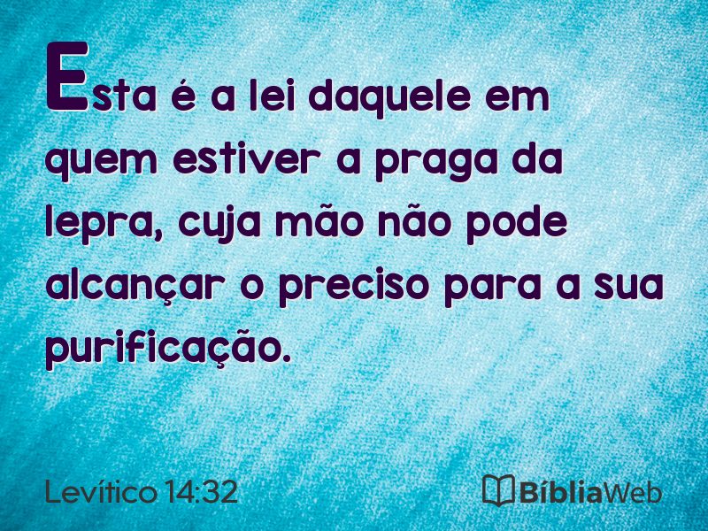 Levítico 14:32 em imagem para compartilhar