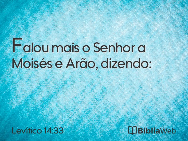 Levítico 14:33 em imagem para compartilhar