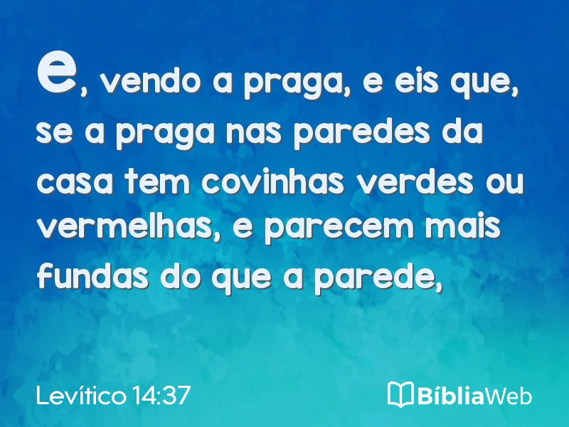 Levítico 14:37 em imagem para compartilhar