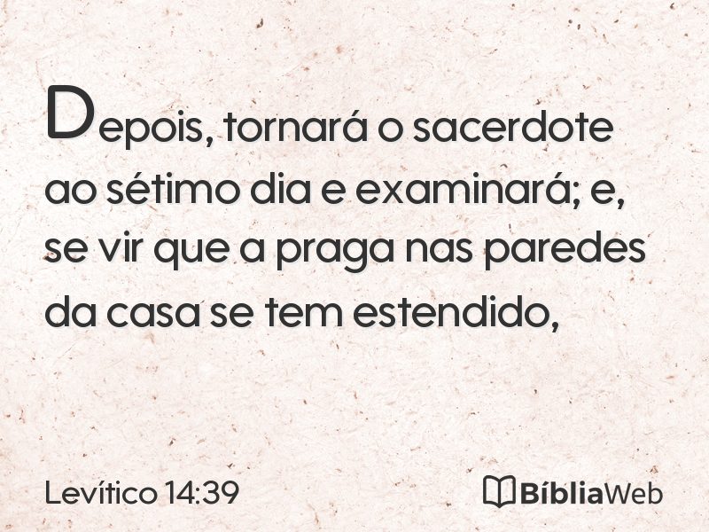 Levítico 14:39 em imagem para compartilhar
