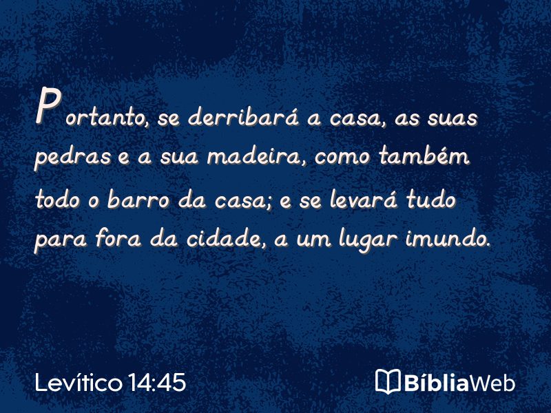Levítico 14:45 em imagem para compartilhar