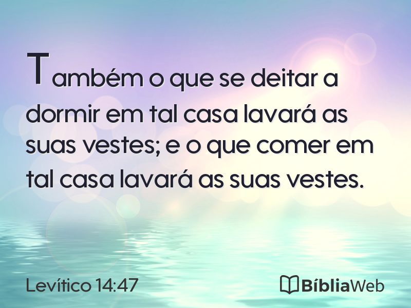 Levítico 14:47 em imagem para compartilhar