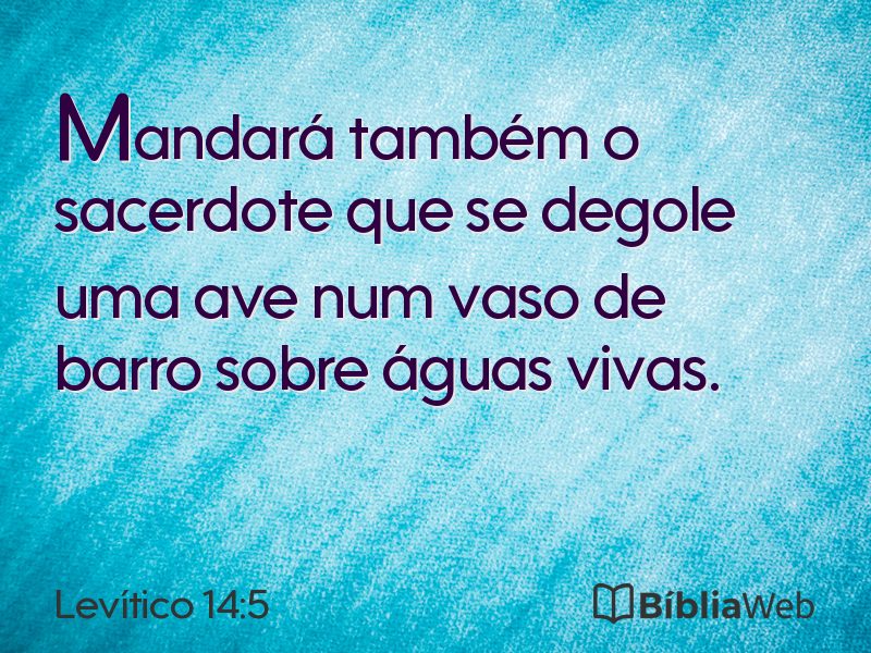 Levítico 14:5 em imagem para compartilhar