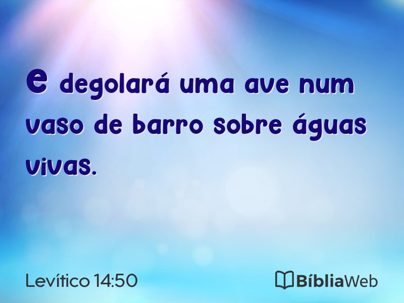 Levítico 14:50 em imagem para compartilhar