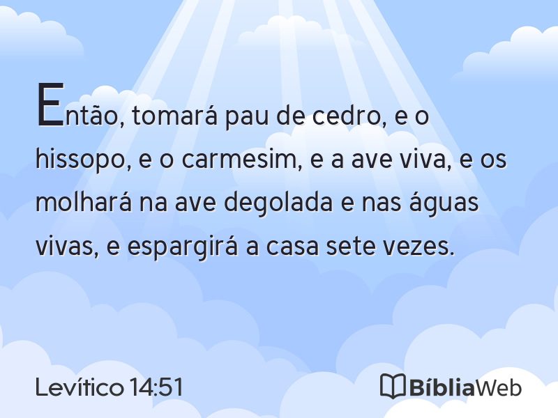 Levítico 14:51 em imagem para compartilhar