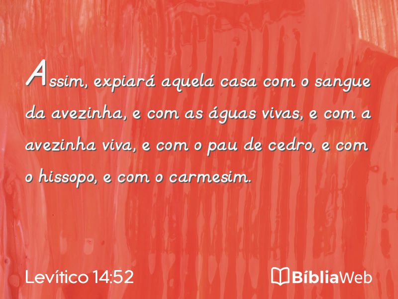 Levítico 14:52 em imagem para compartilhar