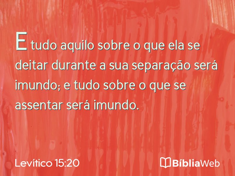 Levítico 15:20 em imagem para compartilhar