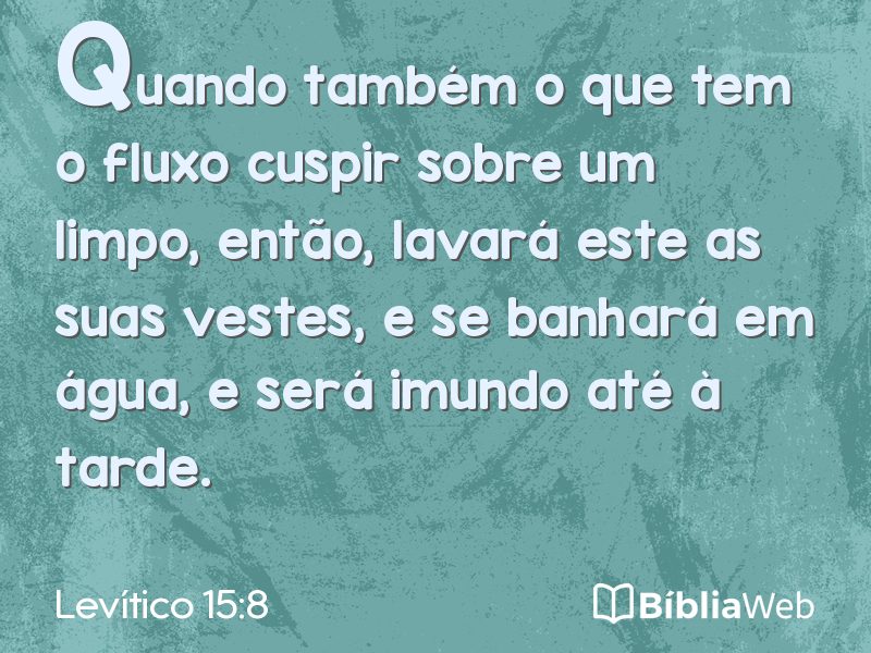 Levítico 15:8 em imagem para compartilhar