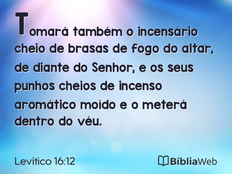 Levítico 16:12 em imagem para compartilhar