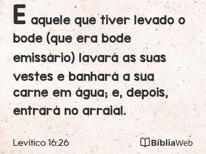 Levítico 16:26 em imagem para compartilhar