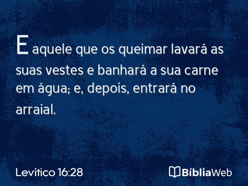 Levítico 16:28 em imagem para compartilhar