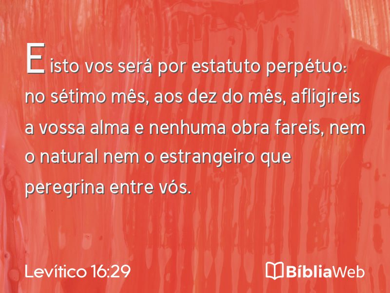 Levítico 16:29 em imagem para compartilhar