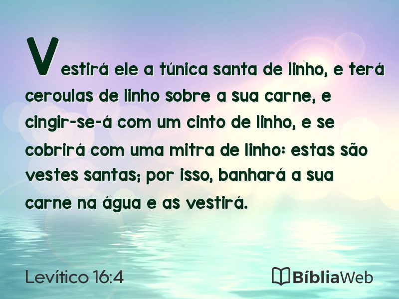 Levítico 16:4 em imagem para compartilhar
