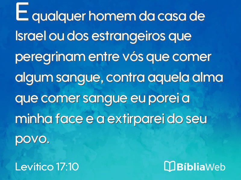 Levítico 17:10 em imagem para compartilhar