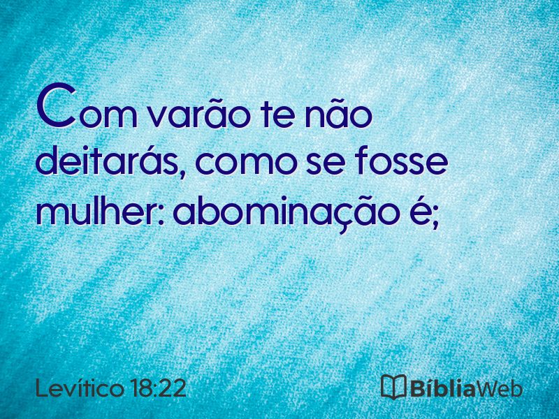 Levítico 18:22 em imagem para compartilhar