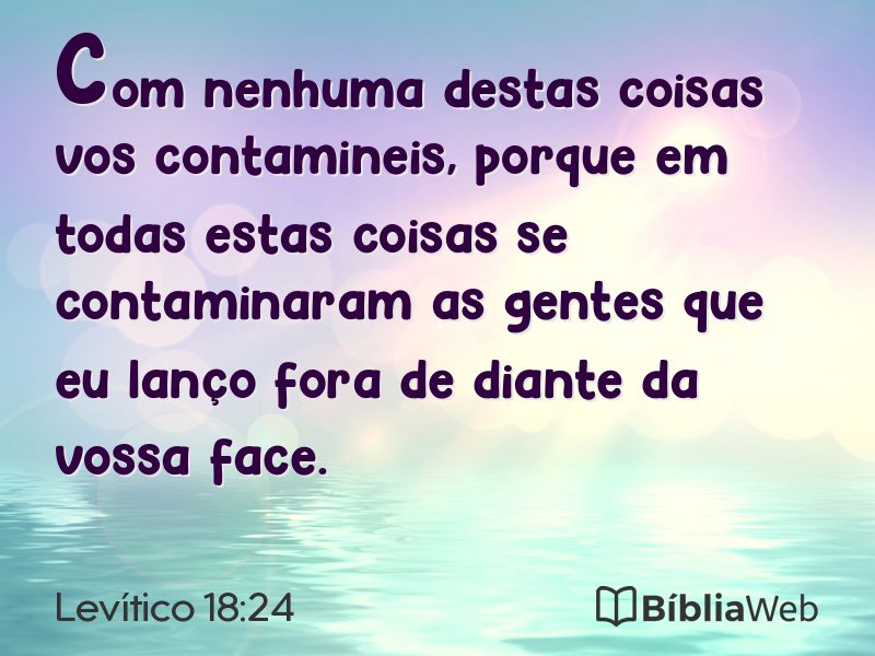 Levítico 18:24 em imagem para compartilhar