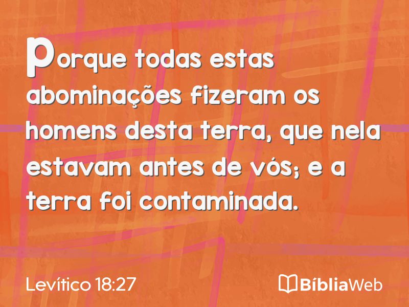 Levítico 18:27 em imagem para compartilhar