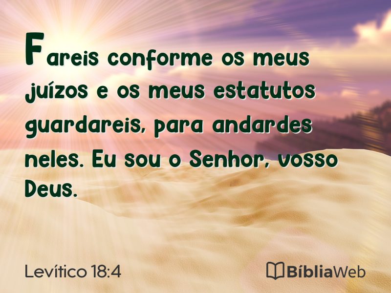 Levítico 18:4 em imagem para compartilhar