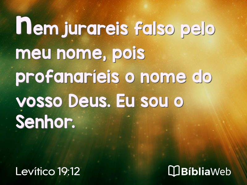 Levítico 19:12 em imagem para compartilhar
