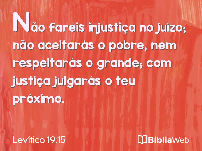 Levítico 19:15 em imagem para compartilhar