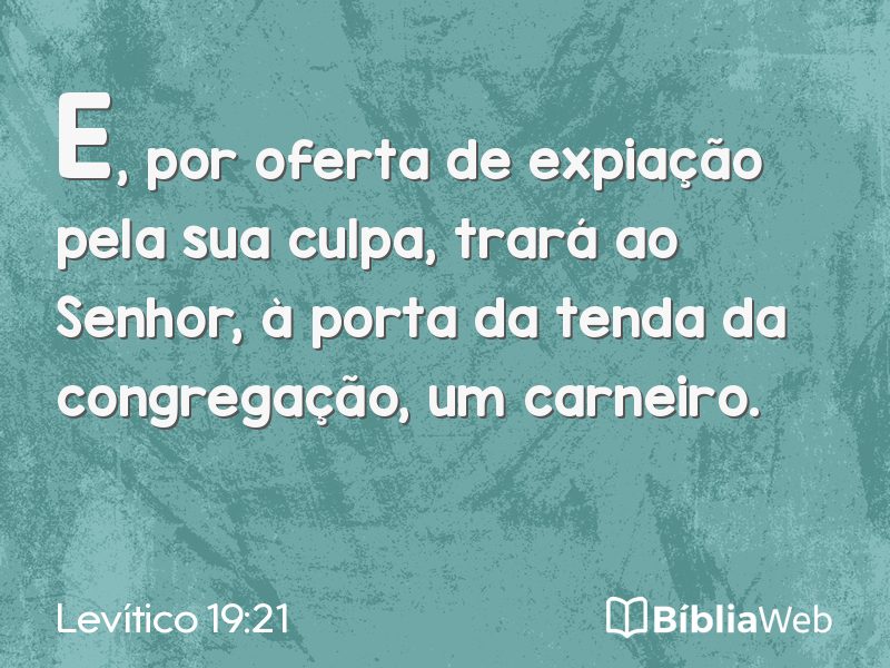 Levítico 19:21 em imagem para compartilhar