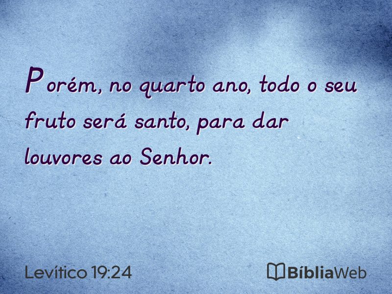 Levítico 19:24 em imagem para compartilhar