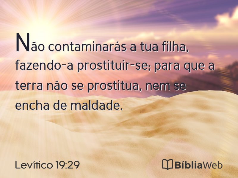 Levítico 19:29 em imagem para compartilhar