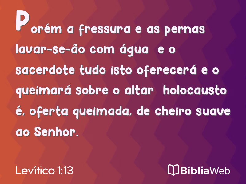 Levítico 1:13 em imagem para compartilhar