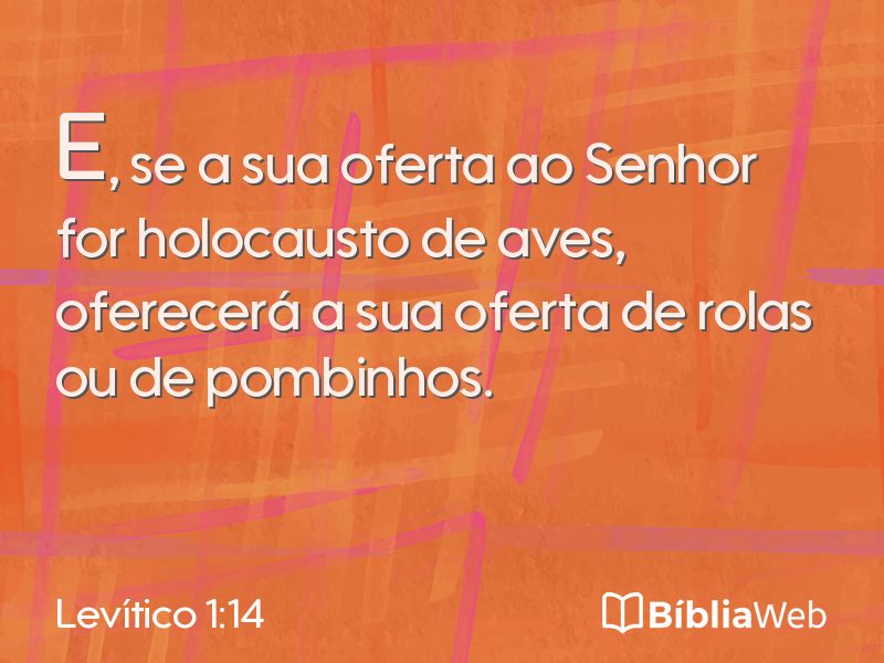 Levítico 1:14 em imagem para compartilhar