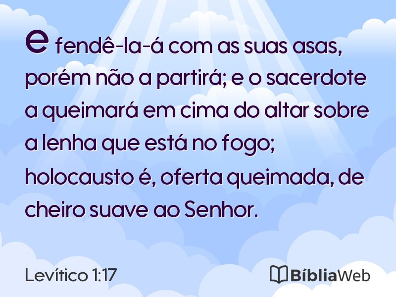 Levítico 1:17 em imagem para compartilhar