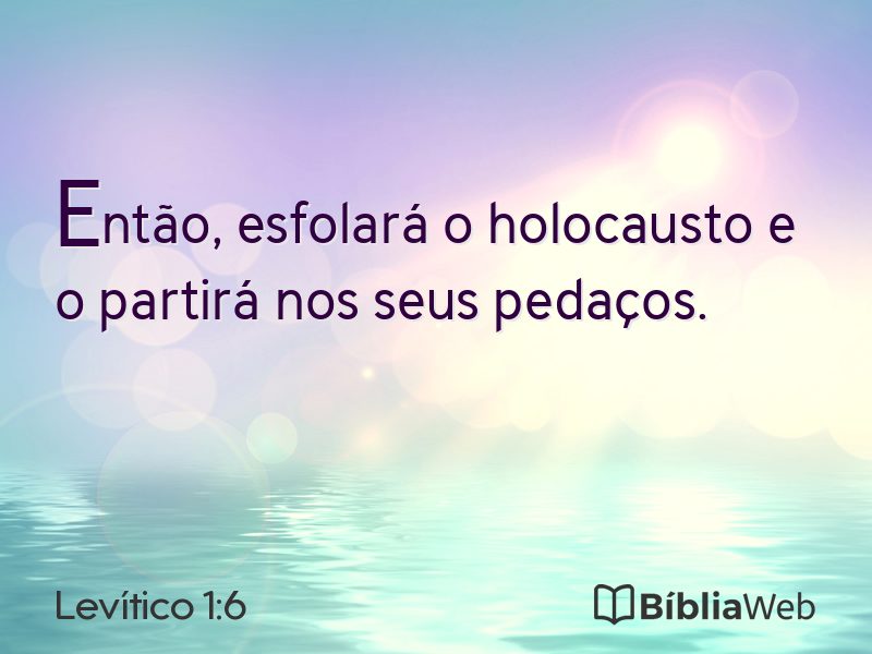 Levítico 1:6 em imagem para compartilhar