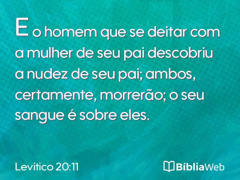 Levítico 20:11 em imagem para compartilhar