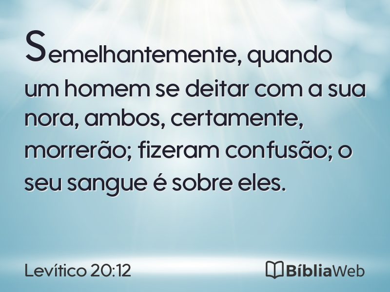 Levítico 20:12 em imagem para compartilhar
