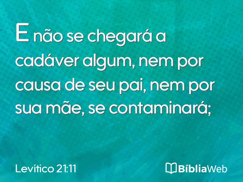 Levítico 21:11 em imagem para compartilhar