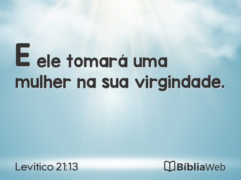 Levítico 21:13 em imagem para compartilhar