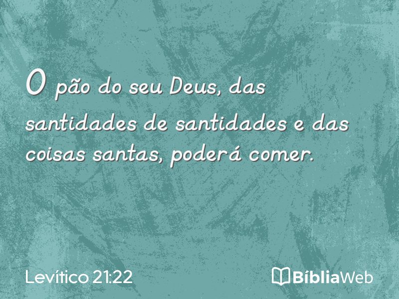 Levítico 21:22 em imagem para compartilhar