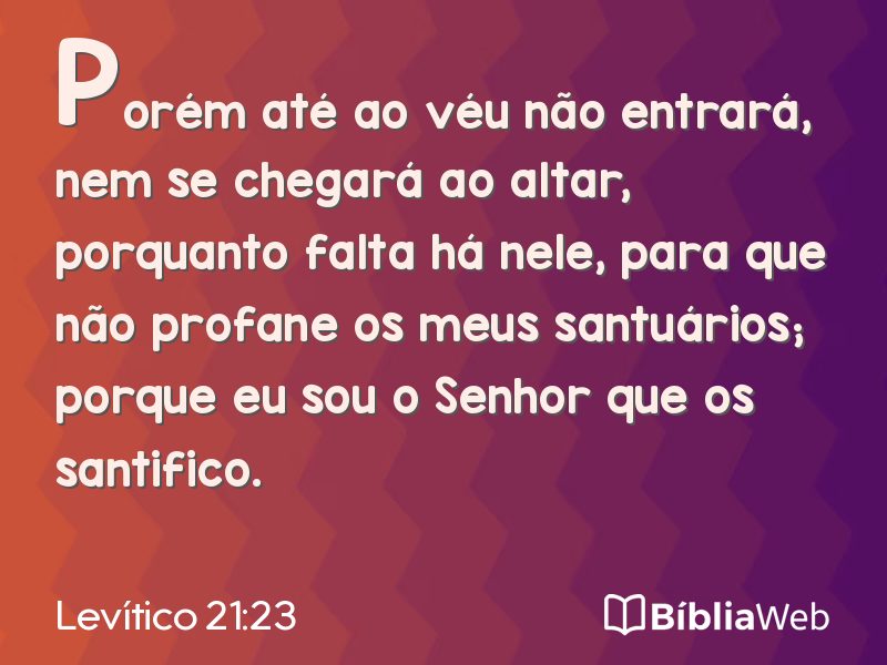Levítico 21:23 em imagem para compartilhar