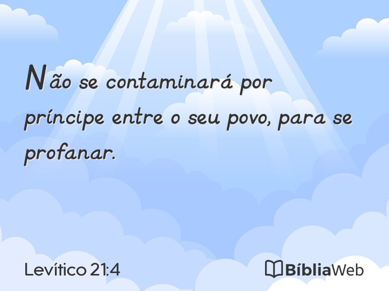 Levítico 21:4 em imagem para compartilhar