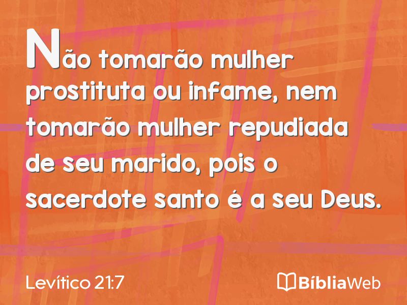 Levítico 21:7 em imagem para compartilhar