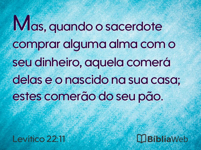 Levítico 22:11 em imagem para compartilhar
