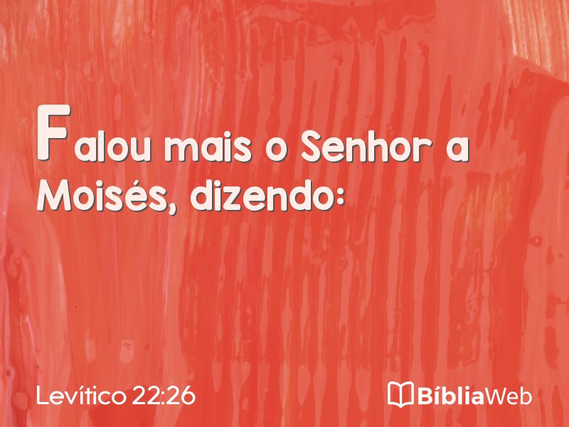 Levítico 22:26 em imagem para compartilhar
