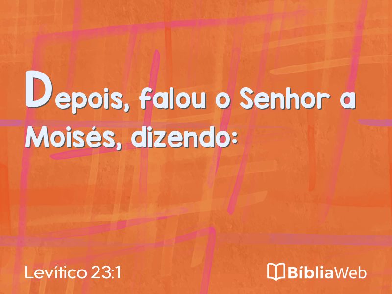 Levítico 23:1 em imagem para compartilhar