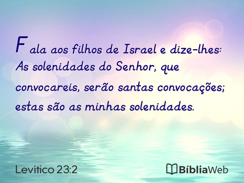 Levítico 23:2 em imagem para compartilhar