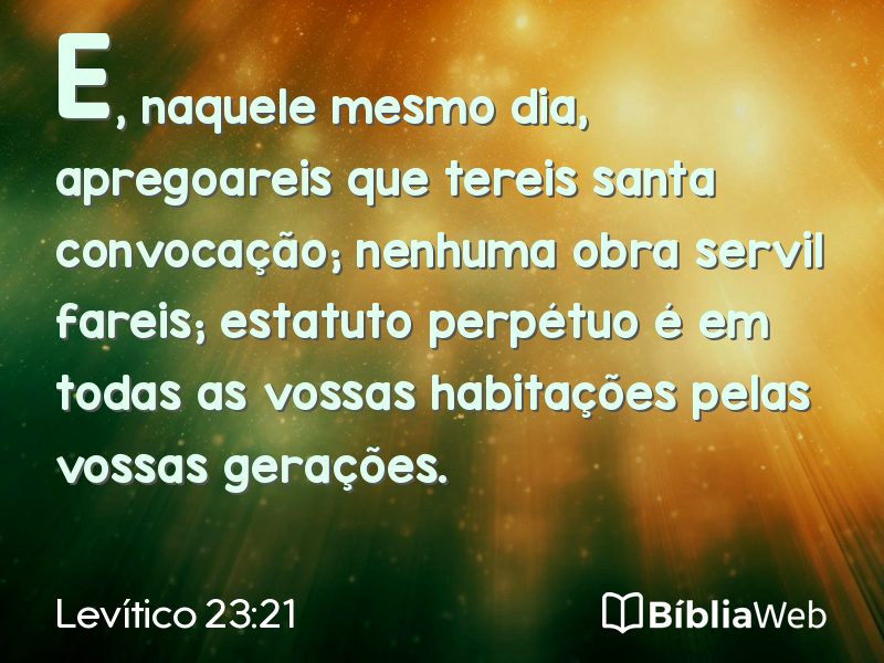 Levítico 23:21 em imagem para compartilhar